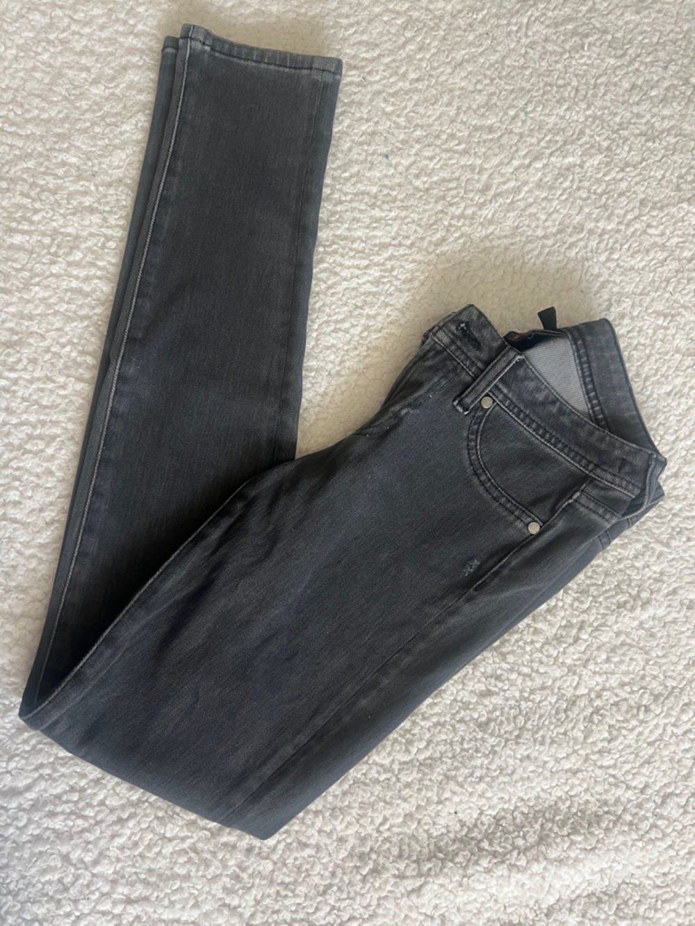 Genetic Denim Black Slim Straight Jeans